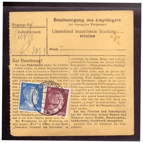 Deutsches Reich  Rundstempel (Datum und/oder Ort klar)