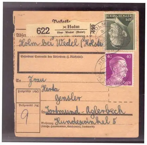 Deutsches Reich  Rundstempel (Datum und/oder Ort klar)