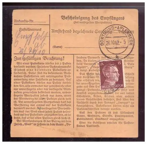 Deutsches Reich  Rundstempel (Datum und/oder Ort klar)