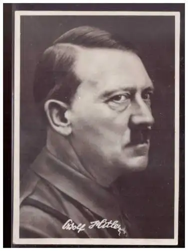 [Propagandapostkarte] Dt- Reich (021184) Propaganda AK Adolf Hitler, Reichskanzler, blanco mit SST Braunau 20.4.1943. 