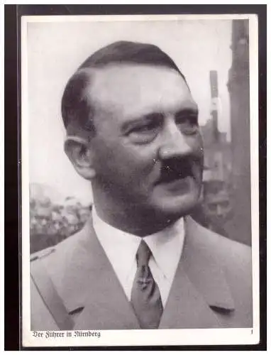[Propagandapostkarte] Dt- Reich (021312) Propagandakarte Der Führer in Nürnberg, blanco SST Reichsparteitag NSDAP Nürnberg am 14.9.1936. 