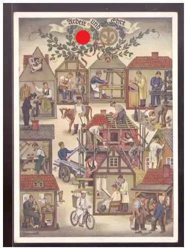 [Propagandapostkarte] Dt.- Reich (021481) Propagandakarte Reichshandwerkertag 1936, Offizielle Postkarte, ungebraucht. 