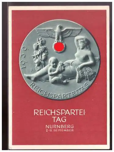 [Propagandapostkarte] Dt- Reich (021484) Propaganda Ganzsache Reichsparteitag Nürnberg 2.-11.9.1939 ungebraucht. 