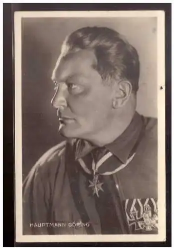 [Propagandapostkarte] Dt- Reich (021533) Propagandakarte Hauptmann Göring, Hoffmannkarte, RS Mängel, ungebraucht. 