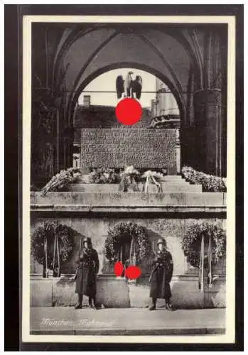 [Propagandapostkarte] Dt- Reich (021543) Propagandakarte München, Mahnmal, gelaufen München 15.7.1937. 