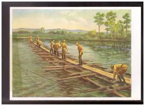 [Propagandapostkarte] Dt- Reich (021546) Propagandakarte Deutscher erwirb das SA Sportabzeichen, Wir bauen Brücken, ungebraucht. 