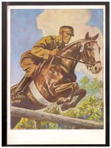 [Propagandapostkarte] Dt- Reich (021548) Propagandakarte Deutscher erwirb das SA Sportabzeichen, Kein Hinderniss ist unüberwindlich, ungebrau. 