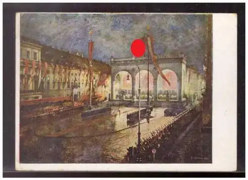 [Propagandapostkarte] Dt- Reich (021550) Propagandakarte HDK Feier des 9.11. an der Feldherrenhalle in München, ungebraucht. 