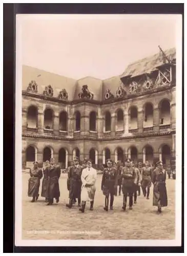 [Propagandapostkarte] Dt- Reich (021572) Propagandakarte Der Führer im Pariser Armee Museum, ungebraucht Foto Hoffmann Karte. 