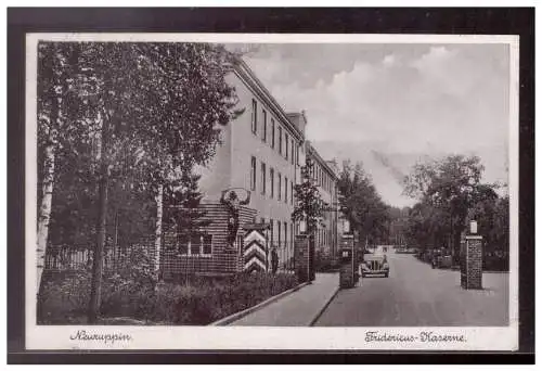[Propagandapostkarte] DT-Reich (021602) Postkarte Neurupin Fridericus Kaserne, ungebraucht. 