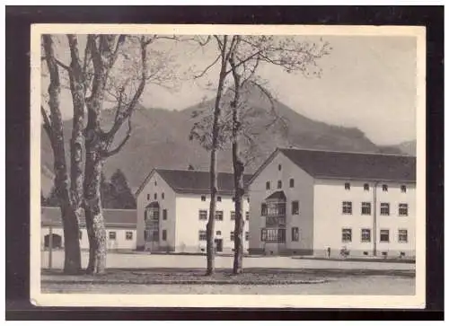 [Propagandapostkarte] DT-Reich (021603) Postkarte Lenggries Prinz Heinrich Kaserne, gelaufen mit Feldpost und SST Lenggries am 1.2.1942. 