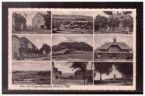 [Propagandapostkarte] DT-Reich (021606) Postkarte Gruss vom Truppenübungsplatz Ohrdruf, gelaufen Feldpost Ohrdruf 24.7.1941, Frei durch. 