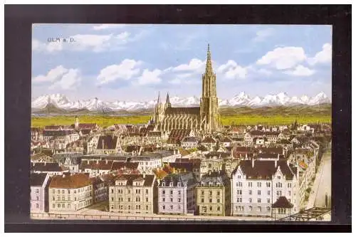 [Propagandapostkarte] DT-Reich (021610) Postkarte Ulm, gelaufen Münsingen Übungsplatz 19.2.1943. 