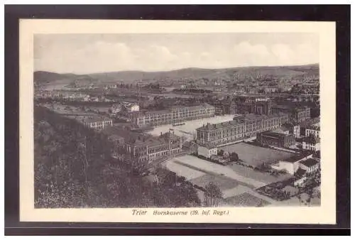 [Propagandapostkarte] DT-Reich (021621) Propaganda Trier Hafenkaserne (29. Inf. Regt.), ungebraucht. 