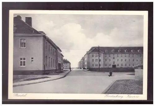 [Propagandapostkarte] Dt- Reich (021630) Propaganda Stendal, Hindenburg Kaserne, ungebraucht. 