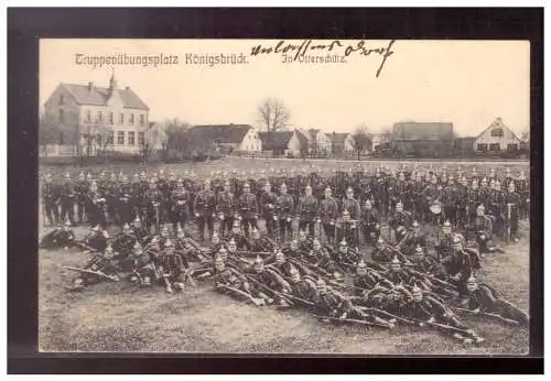 [Propagandapostkarte] DT-Reich (021665) PropagandaTruppenübungsplatz Königsbrück In Ottersschütz, gelaufen 29.4.1911. 