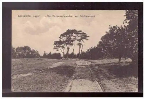 [Propagandapostkarte] DT-Reich (021672) Propaganda Lokstedter Lager, Der Schackenscheider am Bückenerfeld, ungebraucht. 