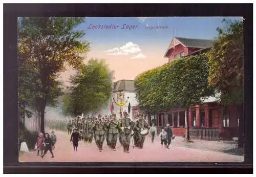 [Propagandapostkarte] DT-Reich (021675) Propaganda Lokstedter Lager, Lagerstraße, gelaufen 14.1.1918. 