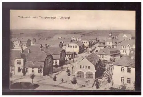 [Propagandapostkarte] DT-Reich (021719) Propaganda AK, Teilansicht vom Truppenlager i. Ohrdruf, gelaufen 8.1.1918. 