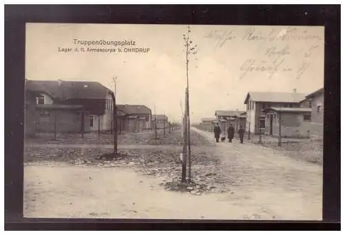 [Propagandapostkarte] DT-Reich (021720) Propaganda AK, Truppenübungsplatz, Lager d. 11.Armeekorps b. Ohrdruf, gelaufen 5.4.1913. 