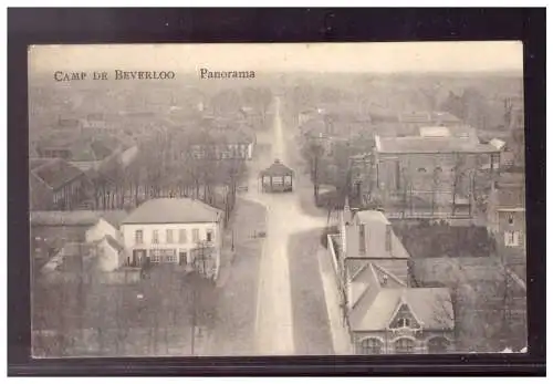 [Propagandapostkarte] DT-Reich (021723) Propaganda AK, Camp de Beverloo, Panorama, gelaufen 1.10.1916. 