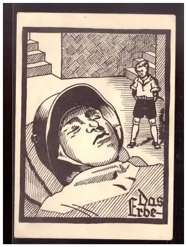 [Propagandapostkarte] DT-Reich (021736) Propaganda, Das Erbe, ohne AK Einteilung, ungebraucht. 