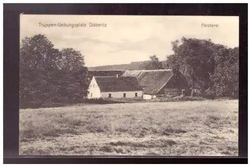 [Propagandapostkarte] DT-Reich (021767) Propaganda Ak, Truppen Übungsplatz Döberitz, Försterei, gelaufen 20.7.1910. 