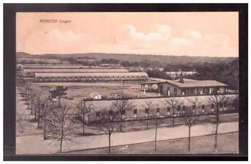 [Propagandapostkarte] DT-Reich (021792) Propaganda Ak, Munster Lager, gelaufen Munster 4.6.1913. 