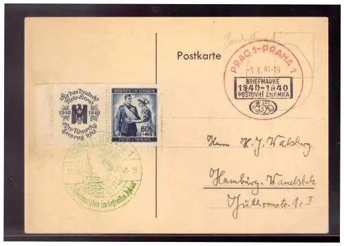 Bes. 2. Wk. Böhmen/M.  Rundstempel (Datum und/oder Ort klar)