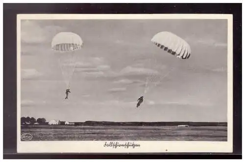 [Propagandapostkarte] Dt- Reich (021834) Propagandakarte, Fallschirmschützen, ungebraucht. 