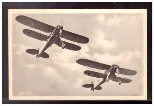 [Propagandapostkarte] Dt- Reich (021837) Propagandakarte, Unsere Luftwaffe, Jagteinsitzer im Fluge, gelaufen Feldpost Herzogenaurach 24.4.1940. 