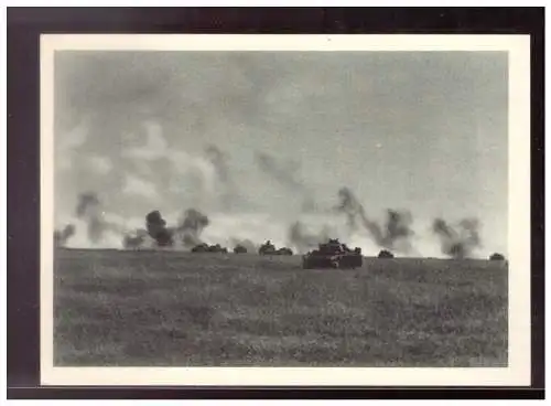 [Propagandapostkarte] Dt- Reich (021890) Propagandakarte, Die Panzerschlacht am Minus 1943, ungebraucht. 
