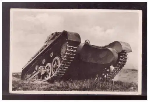 [Propagandapostkarte] Dt- Reich (021902) Propagandakarte, Unsere Wehrmacht, gelaufen Feldpost Berlin, Panzer Abt 101, 27.6.1940. 