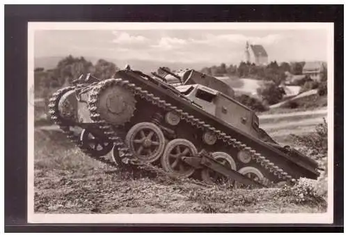 [Propagandapostkarte] Dt- Reich (021903) Propagandakarte, Unsere Wehrmacht, Panzer, gelaufen. 