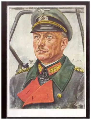 [Propagandapostkarte] Dt- Reich (021959) Propaganda AK, Willrich, Generaloberst Guderian, VDA, ungebraucht. 