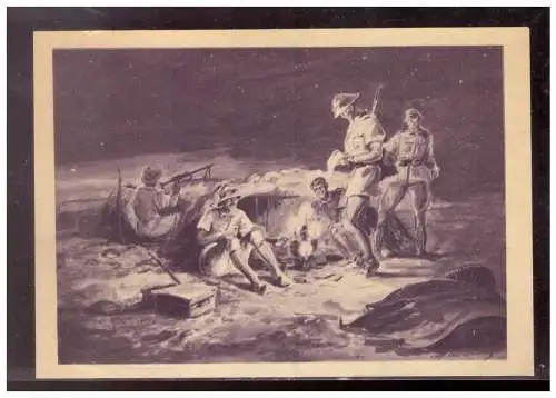 [Propagandapostkarte] Dt- Reich (021960) Propaganda AK, Lager in  der Wüste, ungebraucht. 