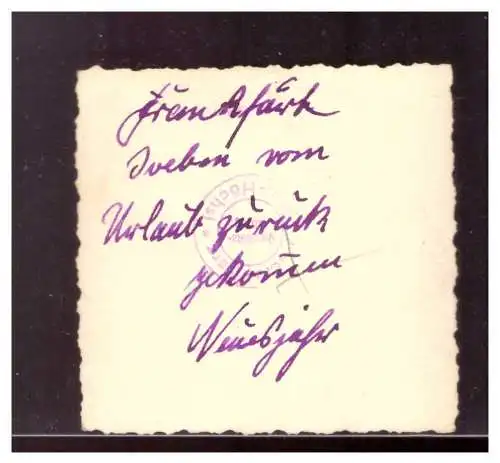 Dt- Reich (021990) Foto vom Urlaub zurück Neujahr, ca. 6,3 x 6,2 cm groß