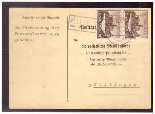 Deutsches Reich  Rundstempel (Datum und/oder Ort klar)