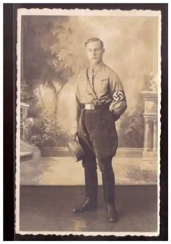[Propagandapostkarte] Dt- Reich (022117) Fotokarto SA Mann in Uniform, ungebraucht. 