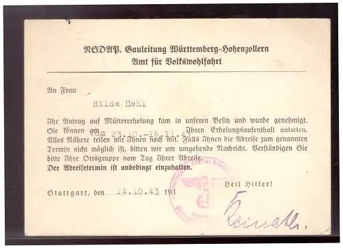 Deutsches Reich  Rundstempel (Datum und/oder Ort klar)