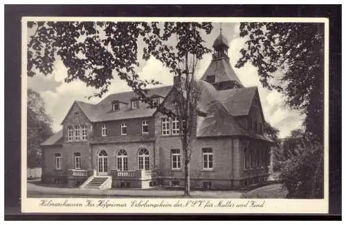 [Echtfotokarte schwarz/weiß] Dt- Reich (022139) AK Helmarshausen KRs. Hofgeismar Erholungsheim NSV für Mutter und Kind, gelaufen. 