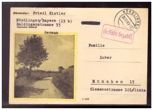 All. Bes. Bizone  Rundstempel (Datum und/oder Ort klar)