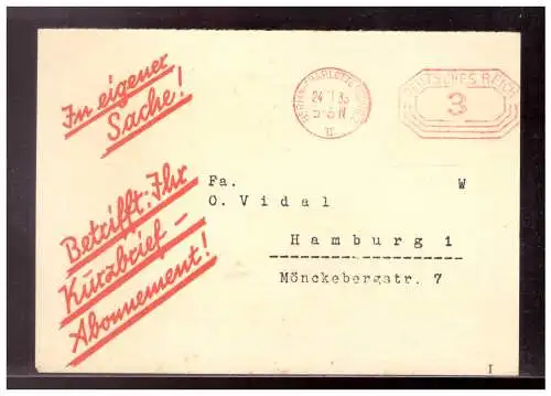 Deutsches Reich  Rundstempel (Datum und/oder Ort klar)