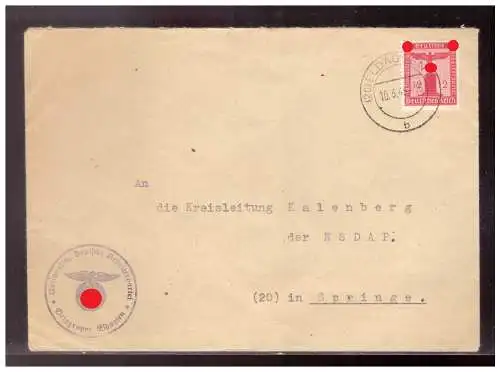 Deutsches Reich  Rundstempel (Datum und/oder Ort klar)