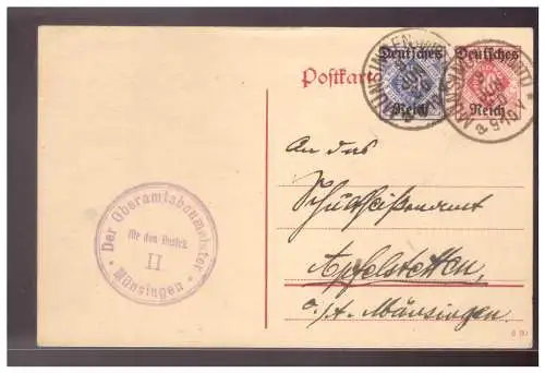 Deutsches Reich  Rundstempel (Datum und/oder Ort klar)