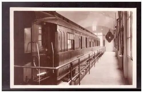 [Propagandapostkarte] Dt- Reich (022377) Propagandakarte Eisenbahnwagen von Compiègne, ungebraucht. 
