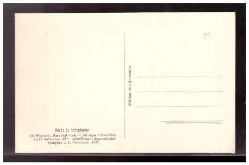 [Propagandapostkarte] Dt- Reich (022377) Propagandakarte Eisenbahnwagen von Compiègne, ungebraucht. 