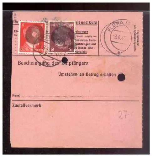 All. Bes. Sowj. Zone  Rundstempel (Datum und/oder Ort klar)