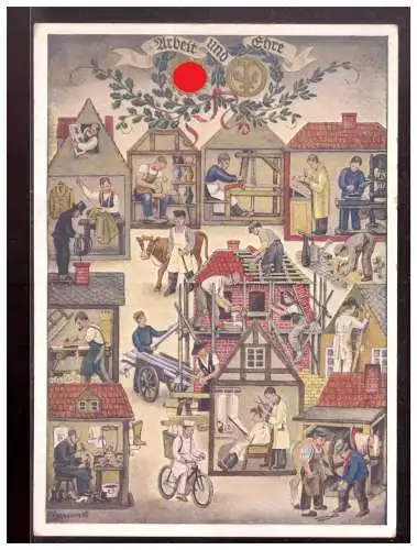 [Propagandapostkarte] Dt.- Reich (022413) Propagandakarte Reichshandwerkertag 1936, Offizielle Postkarte, ungebraucht. 