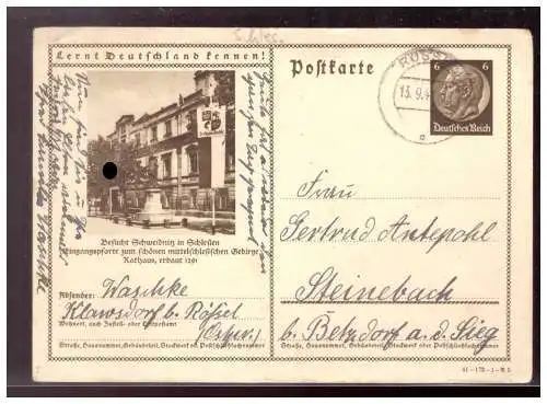 Deutsches Reich  Rundstempel (Datum und/oder Ort klar)